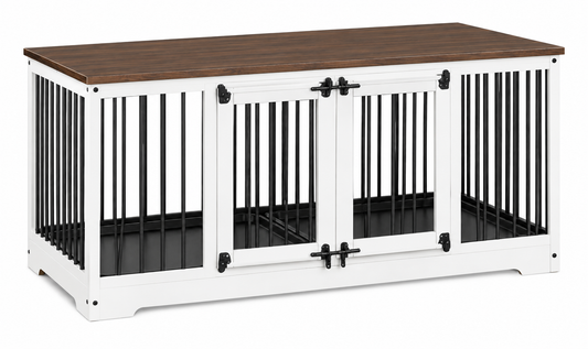 Happy Paw Wooden™ Double Dog Crate