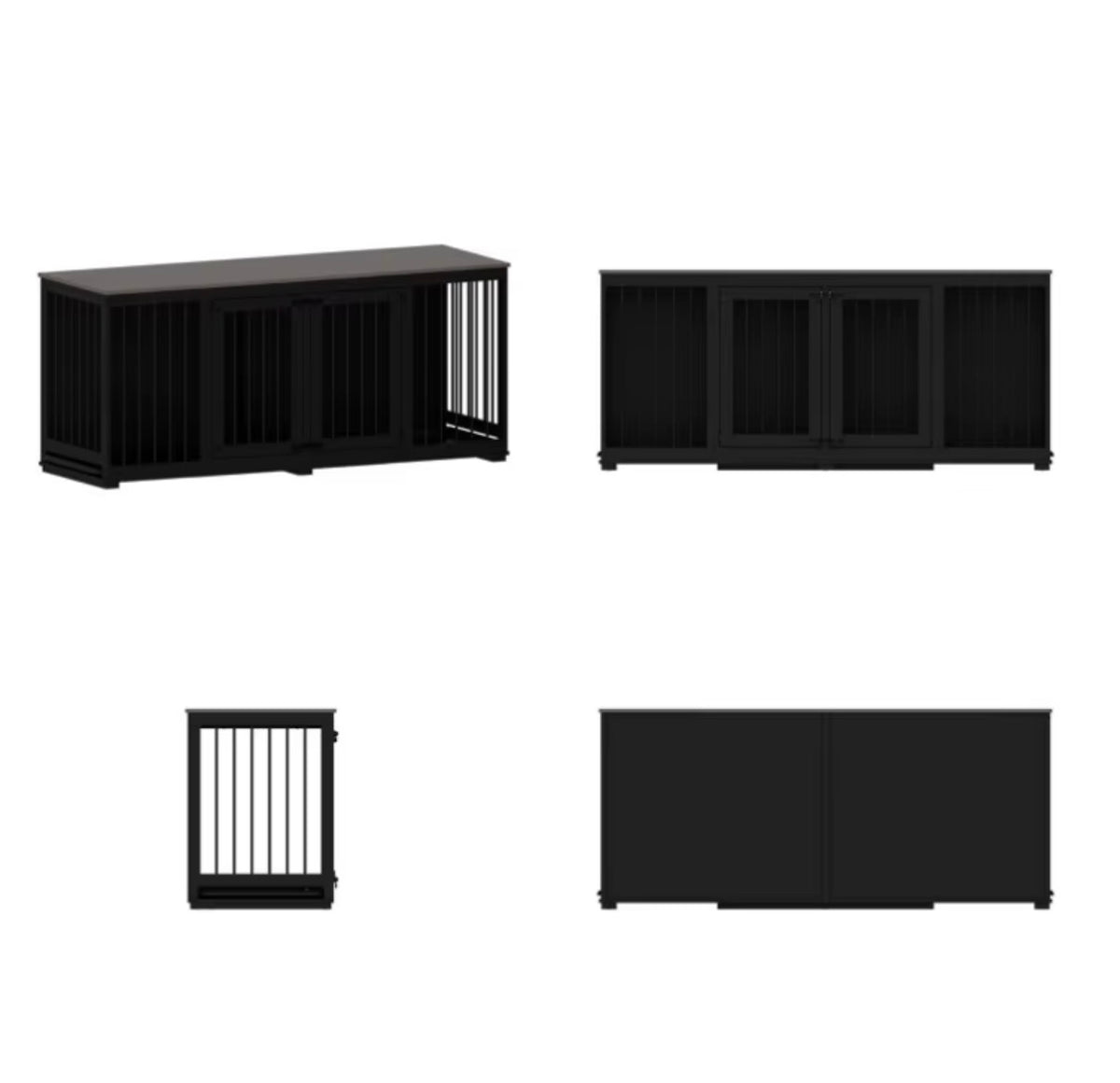 Happy Paw Wooden™ Double Dog Crate