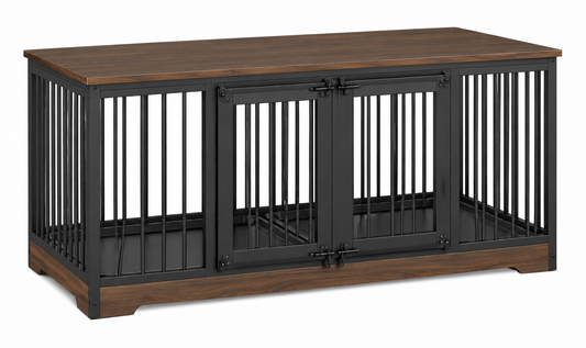 Happy Paw Wooden™ Double Dog Crate