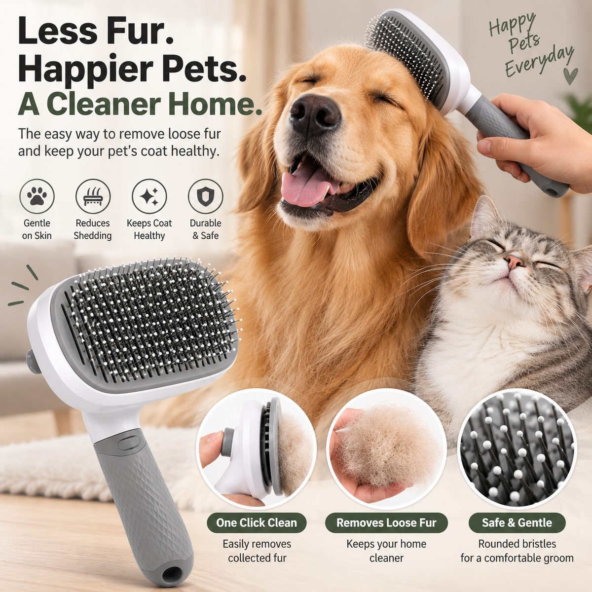 Happy Paw™ Fur Remover Brush.
