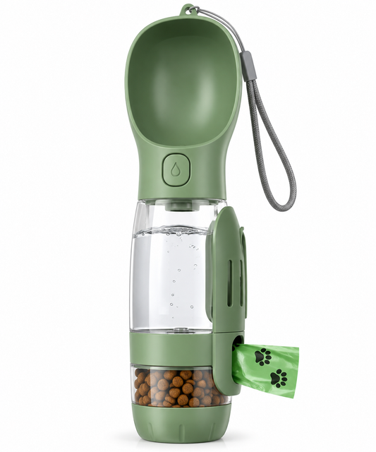 The Happy Paw™ 3-in-1 Travel Bottle